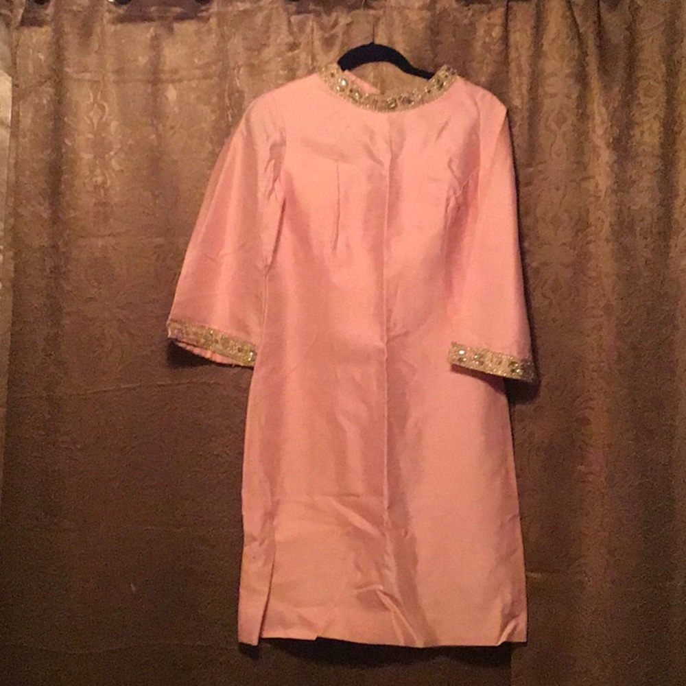 Vintage Jewel Trimmed Cocktail Dress (1968)